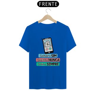 Nome do produto Camiseta Flork Solteiro sim Sozinho Nunca