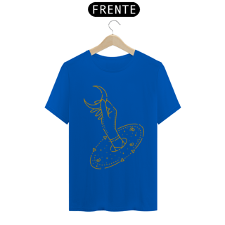 Nome do produto  Camiseta Lua capturada à mão monoline