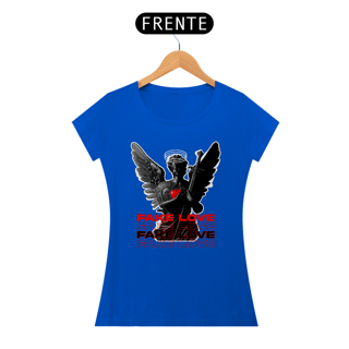 Nome do produto Camiseta Baby Long Amor Fake