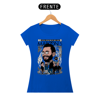 Nome do produto Baby look Maroon five estilo comics