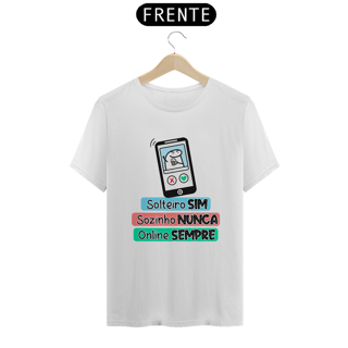 Nome do produto Camiseta Flork Solteiro sim Sozinho Nunca