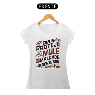 Camiseta Baby Long Deus Proteja Essa Mule 