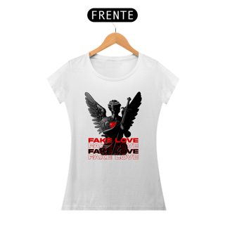 Nome do produto Camiseta Baby Long Amor Fake