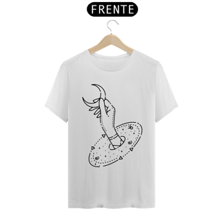 Nome do produto Camiseta monoline Lua capturada à mão 