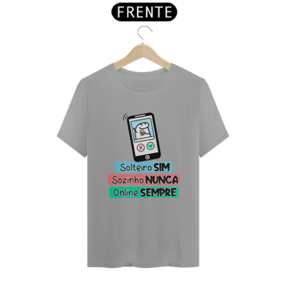 Nome do produto Camiseta Flork Solteiro sim Sozinho Nunca