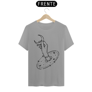 Nome do produto Camiseta monoline Lua capturada à mão 