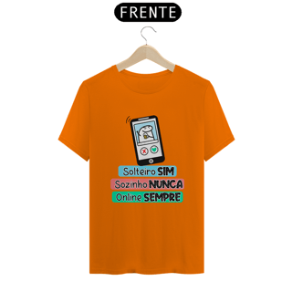 Nome do produto Camiseta Flork Solteiro sim Sozinho Nunca