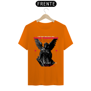Nome do produto Camiseta Eu não acredito em você, romance falso