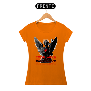 Nome do produto Camiseta Baby Long Amor Fake