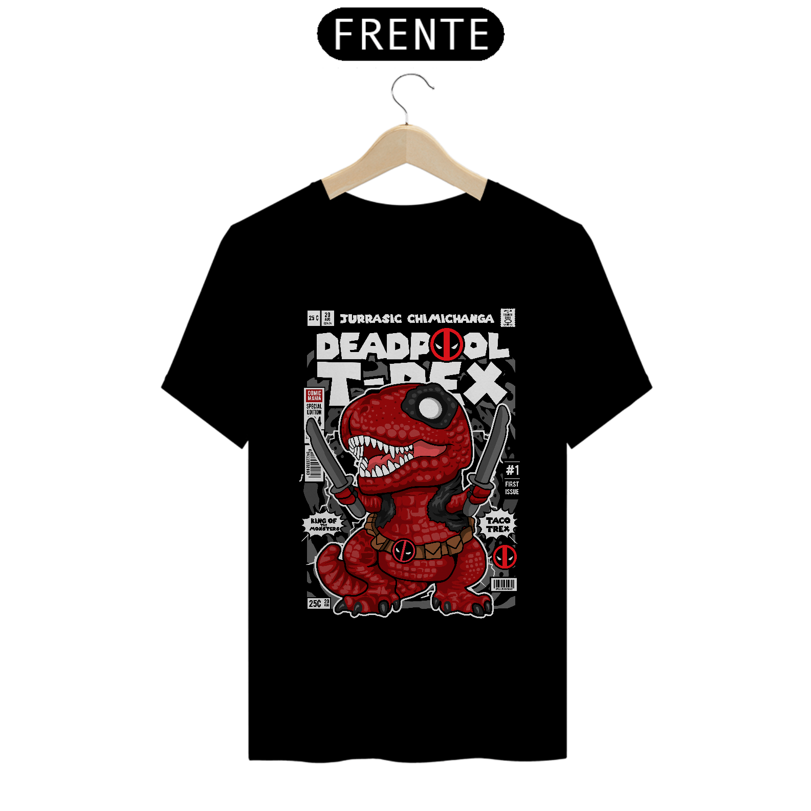 Camiseta Deadpool T-Rex