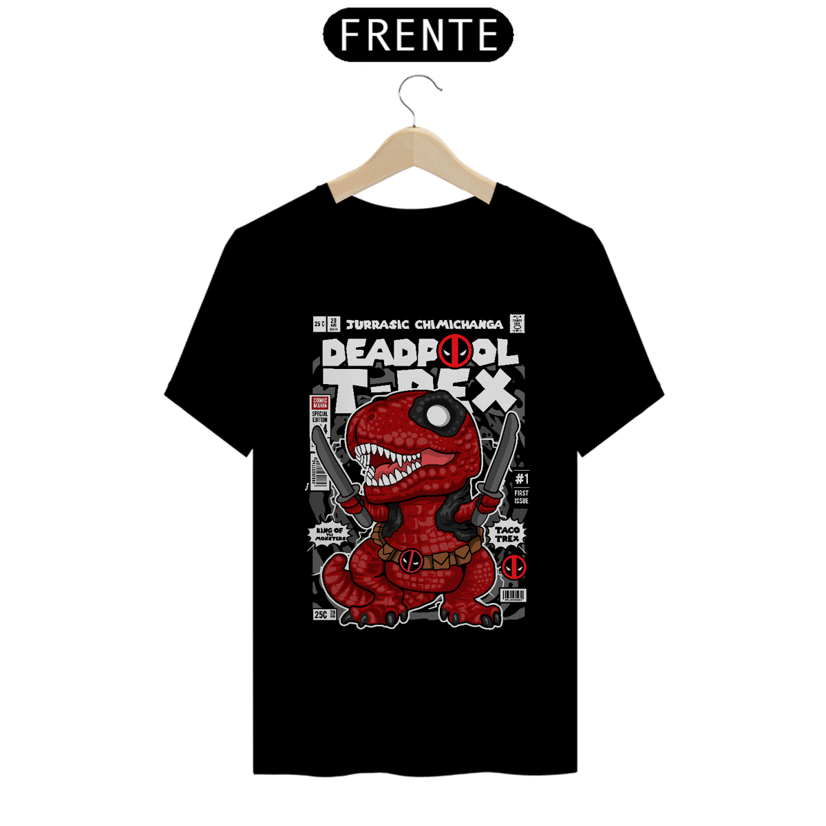 Nome do produto: Camiseta Deadpool T-Rex