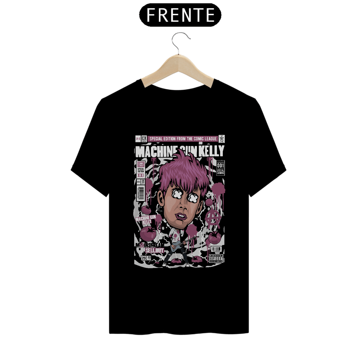 Nome do produto: Camiseta Machine Gun Kelly comics