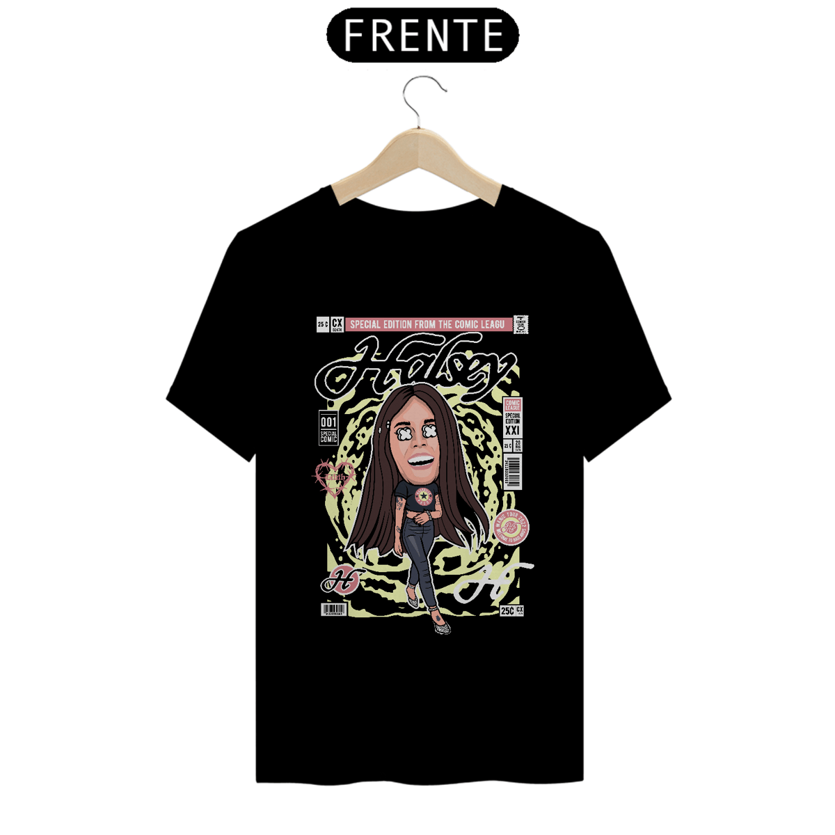Nome do produto: Camiseta Halsey comics