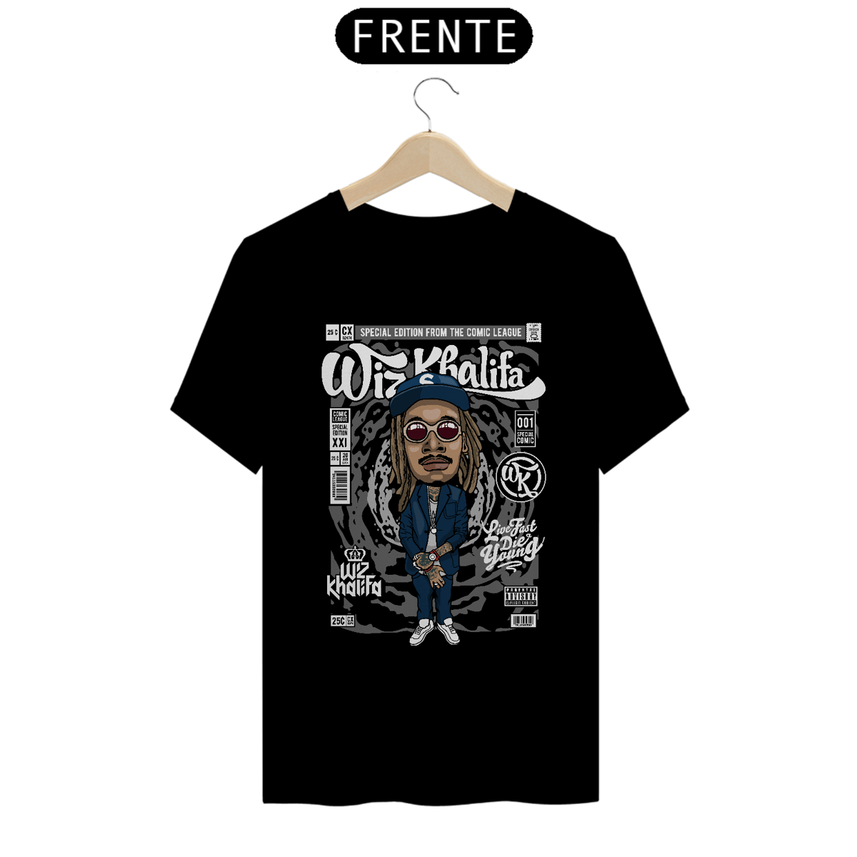 Nome do produto: Camiseta Wiz Khalifa Comics