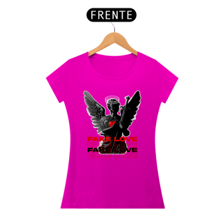 Nome do produto Camiseta Baby Long Amor Fake