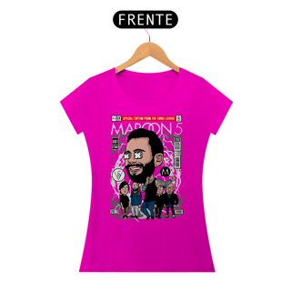 Nome do produto Baby look Maroon five comics