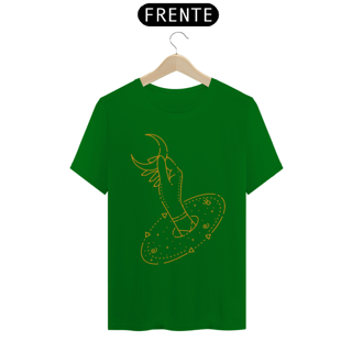 Nome do produto  Camiseta Lua capturada à mão monoline