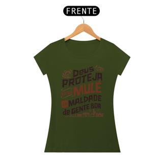 Nome do produto Camiseta Baby Long Deus Proteja Essa Mule 