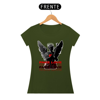 Nome do produto Camiseta Baby Long Amor Fake