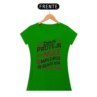 Nome do produto Camiseta Baby Long Deus Proteja Essa Mule 