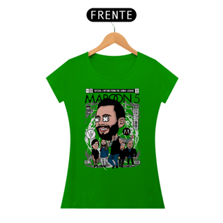 Nome do produto Baby look Maroon five estilo comics