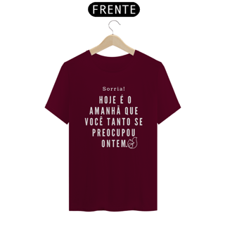 Nome do produto Camiseta Sorria