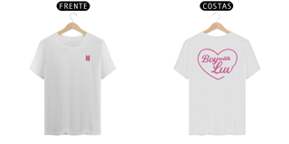 Nome do produto Camiseta Boy With Luv -  Frente e Costas