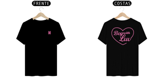 Nome do produto Camiseta Boy With Luv -  Frente e Costas