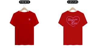 Nome do produto Camiseta Boy With Luv -  Frente e Costas