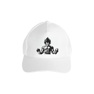 Nome do produto Boné Branco Vegeta gym