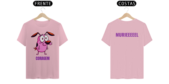 Camiseta Unissex Coragem o cão covarde