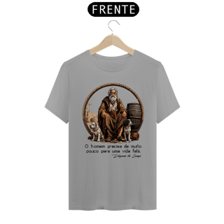 Nome do produto Diógenes / Frase / Vida Feliz [UNISEX]