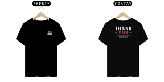 Nome do produto Camisa - Thank You (frente e costas)