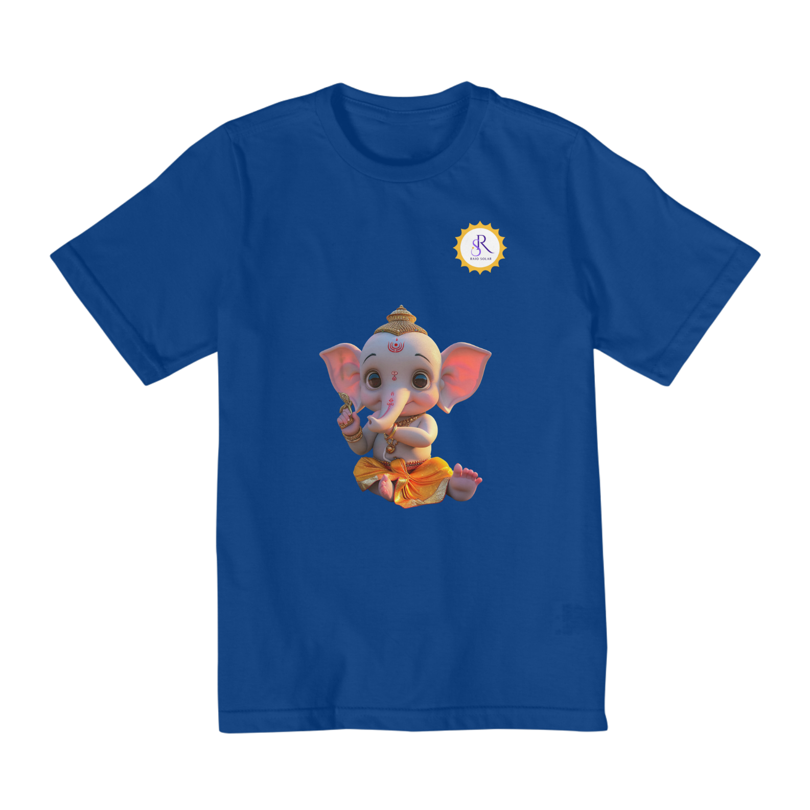 CAMISETA QUALITY INFANTIL UNISSEX (10 A 14 ANOS) - GANESHA BABY -  COLEÇÃO ORIENTE