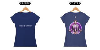 CAMISETA FEM BABY LONG PIMA - SAINT GERMAIN - COLEÇÃO 7 RAIOS