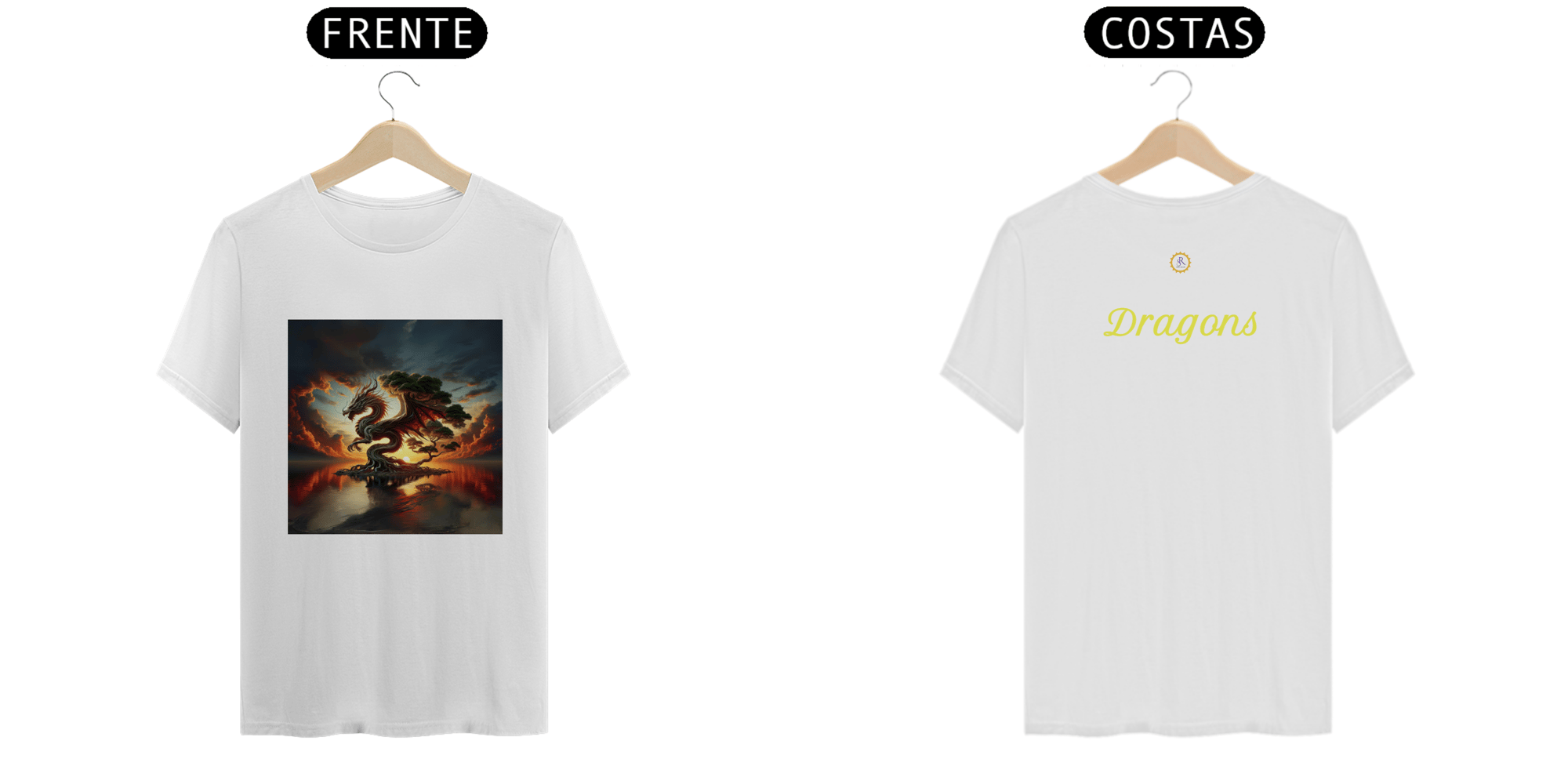 T-SHIRT PRIME UNISSEX - DRAGÃO - COLEÇÃO ARQUÉTIPOS