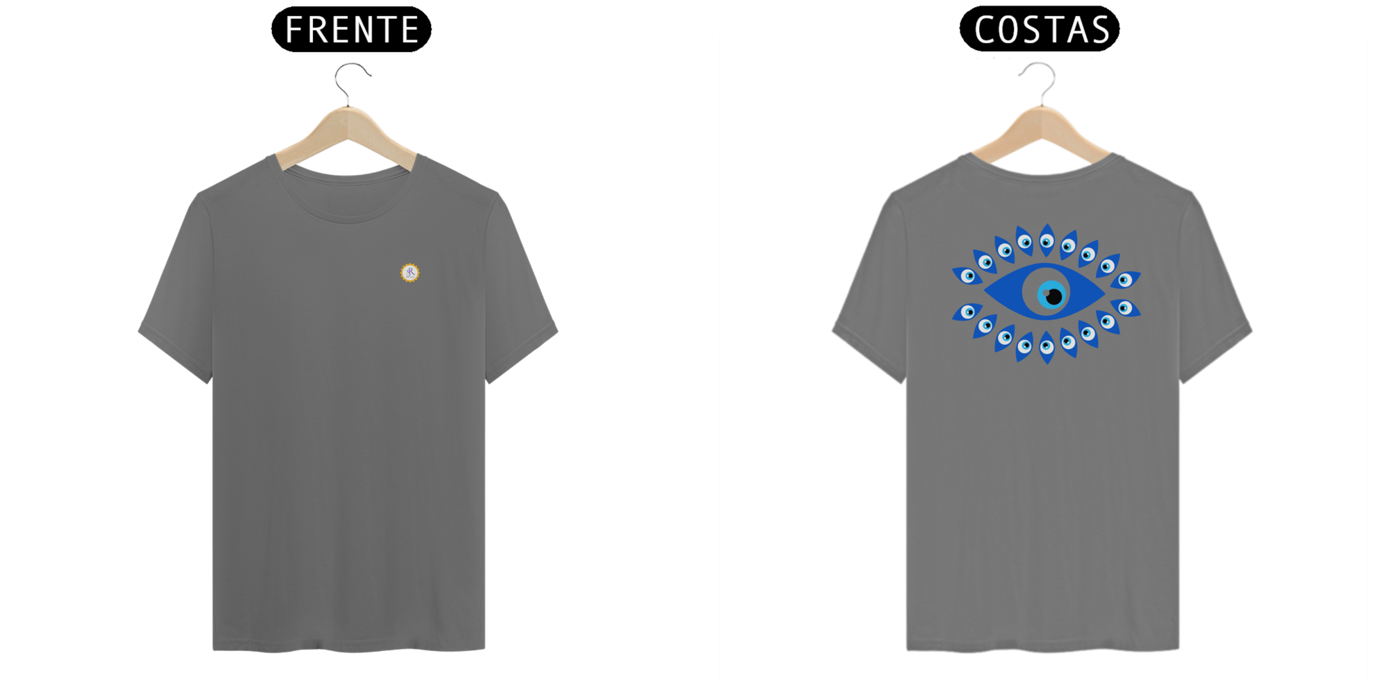 T-SHIRT ESTONADA UNISSEX - OLHO GREGO - COLEÇÃO ZEN