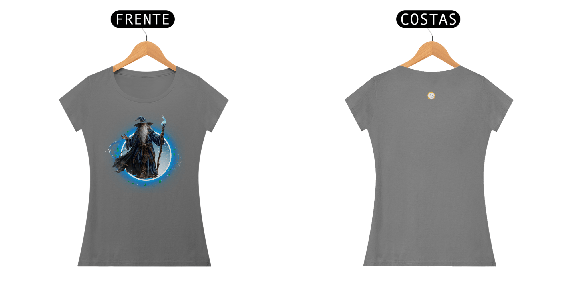 CAMISETA FEMININA BABY LONG ESTONADA - MAGO - COLEÇÃO MAGIA