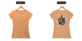 CAMISETA FEM BABY LONG ESTONADA - MAGIA - COLEÇÃO MAGIA 