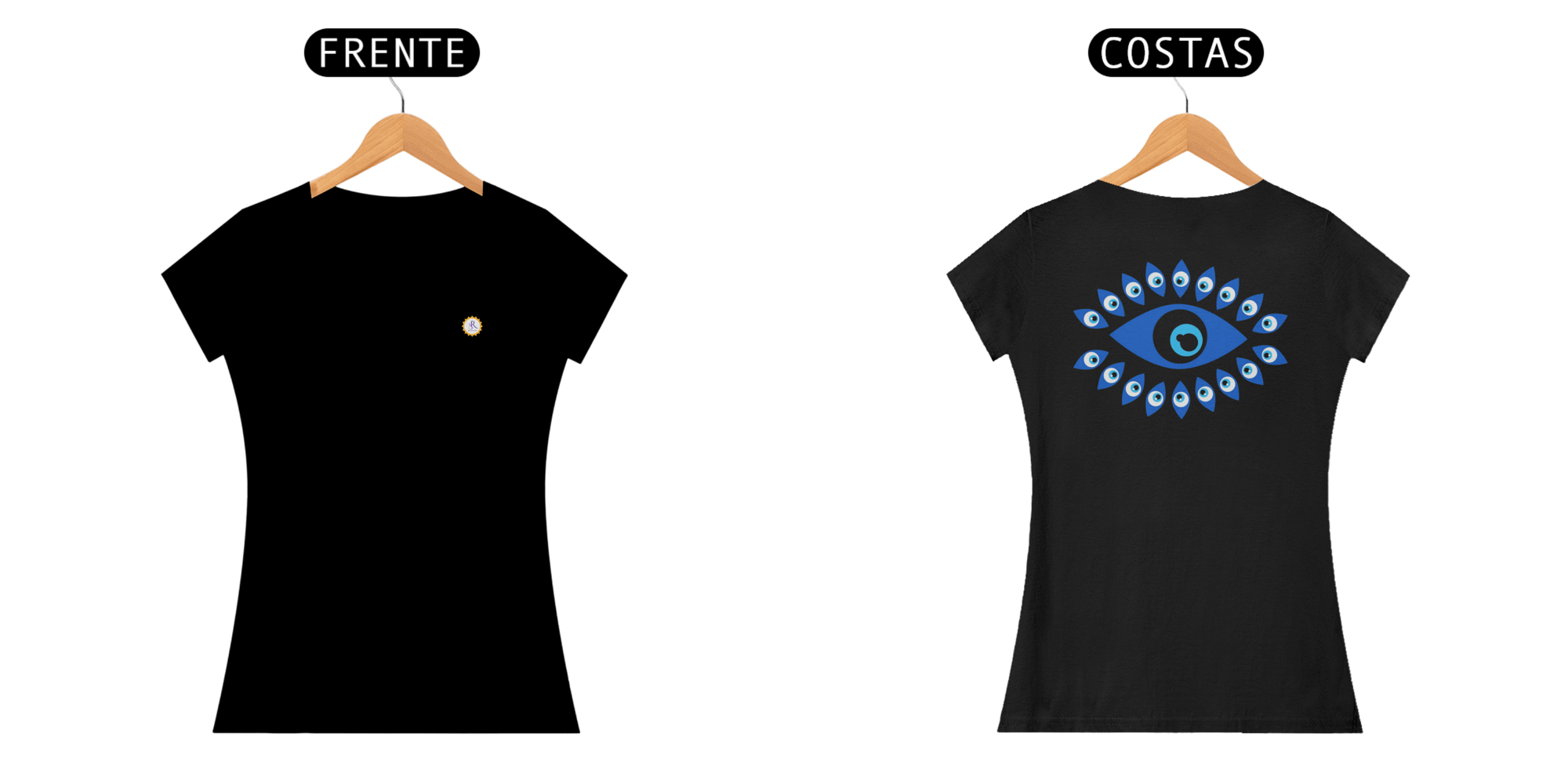 CAMISETA FEM BABY LONG PRIME - OLHO GREGO - COLEÇÃO ZEN