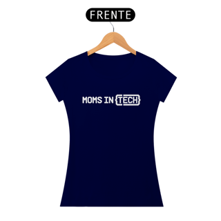 Camiseta Moms in Tech Azul (Feminina)