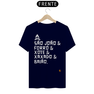 Nome do produto Camisa Masculina São João & Forró - Texto Branco