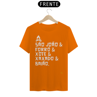 Nome do produto Camisa Masculina São João & Forró - Texto Branco