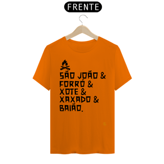 Nome do produto Camisa Masculina São João & Forró - Texto Preto