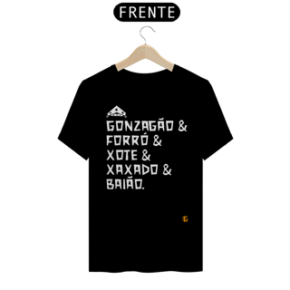 Nome do produto Camisa Masculina Gonzagão & Forró - Texto Branco
