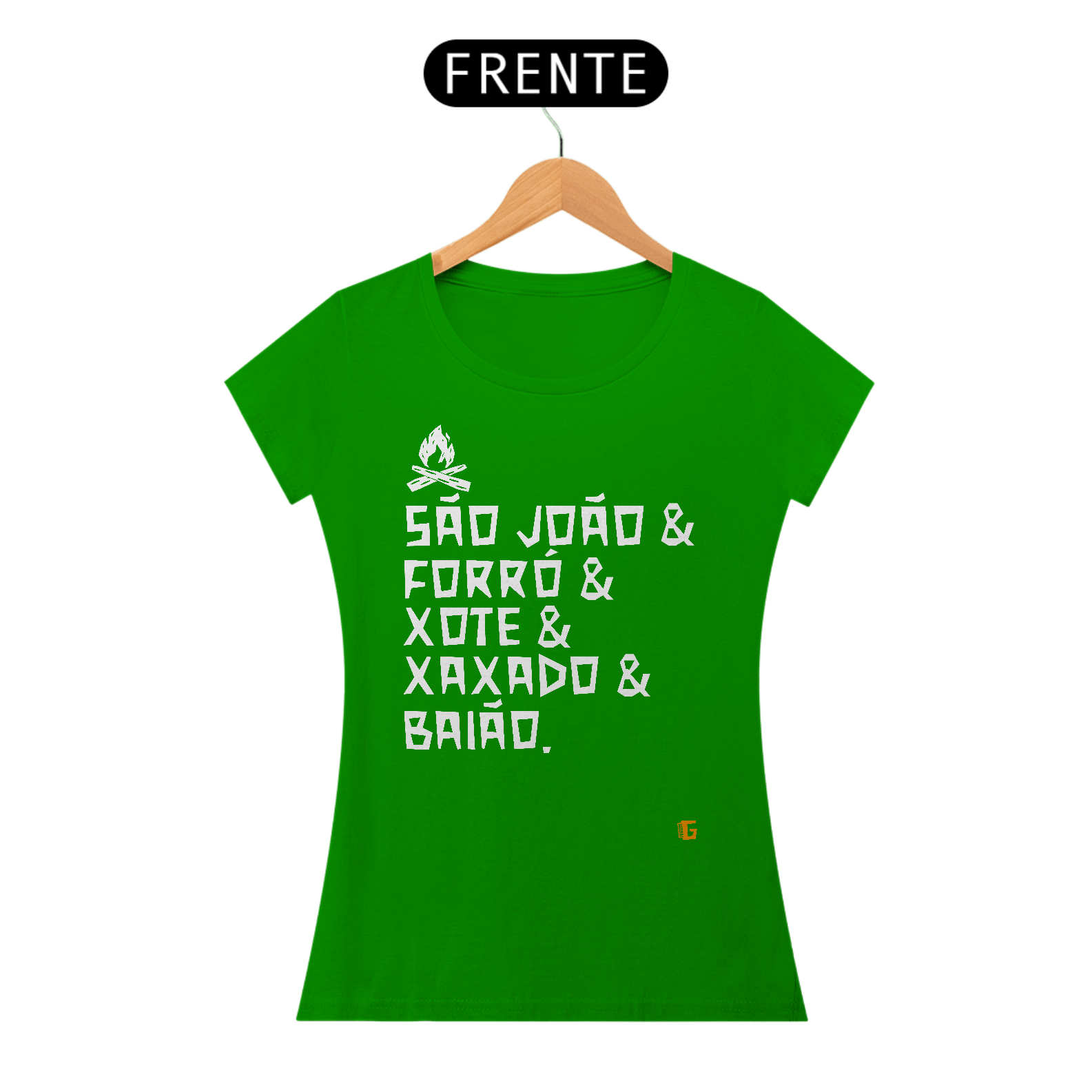 Camisa Feminina São João & Forró - Texto Branco