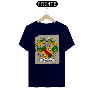 Nome do produto Camiseta Familia Andrade Brasão de Armas Sobrenomes