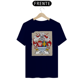Nome do produto Camiseta Brasão Família Alves Sobrenomes Heráldica 