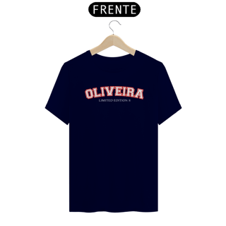 Nome do produto Sobrenome Oliveira Camiseta Letra Colegial Vintage Retro 