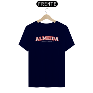 Nome do produto Sobrenome Almeida Camiseta Colegial Vintage Retro